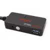 ROLINE USB 3.2 Gen 1 centrālmezgls ar 4 pieslēgvietām un atkārtotāju, melns, 10 m