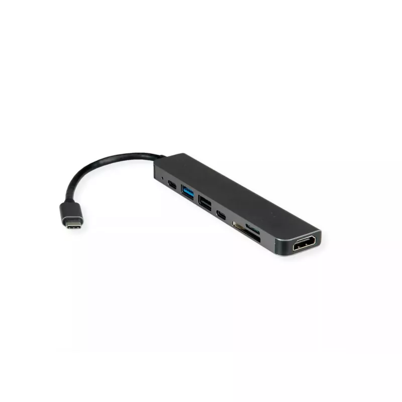 Laptop Dock VALUE 12.99.1136 Wired USB 3.2 Gen 2 Type-C Melns pelēka