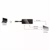Video kabeļa adapteris VALUE 12.99.3154 Mini DisplayPort HDMI VGA 0.1m melns