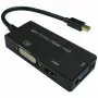 Video kabeļa adapteris VALUE 12.99.3154 Mini DisplayPort HDMI VGA 0.1m melns