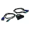 KVM slēdzis ROLINE Star 1 lietotājs 2 datori Audio USB