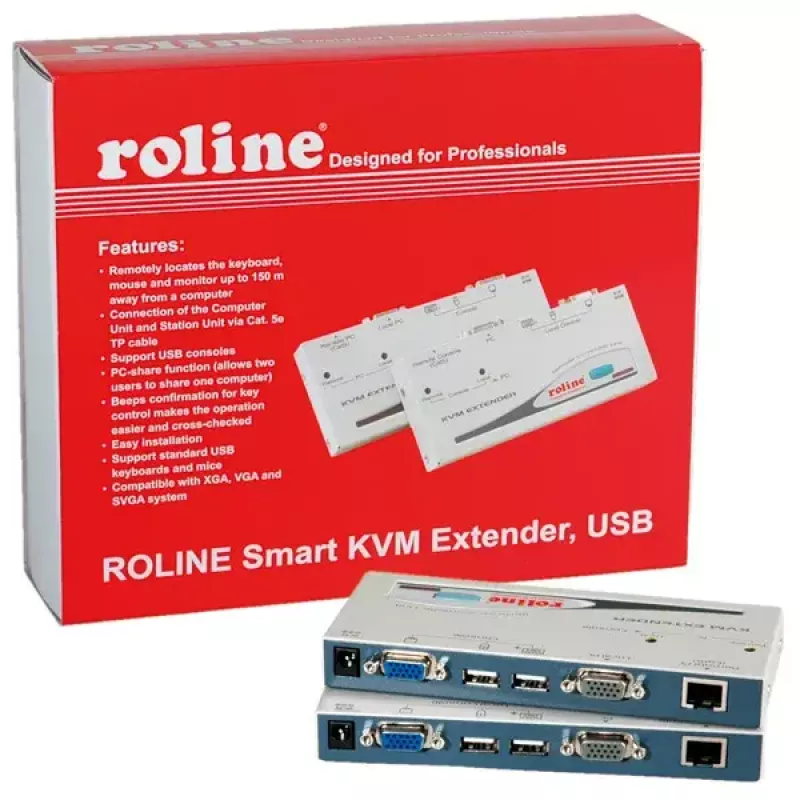 KVM pagarinātājs ROLINE Smart USB 14.01.3249