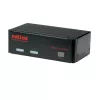 KVM pārslēgs ROLINE 1 lietotājam 2 datoriem ar DisplayPort un USB centrmezglu