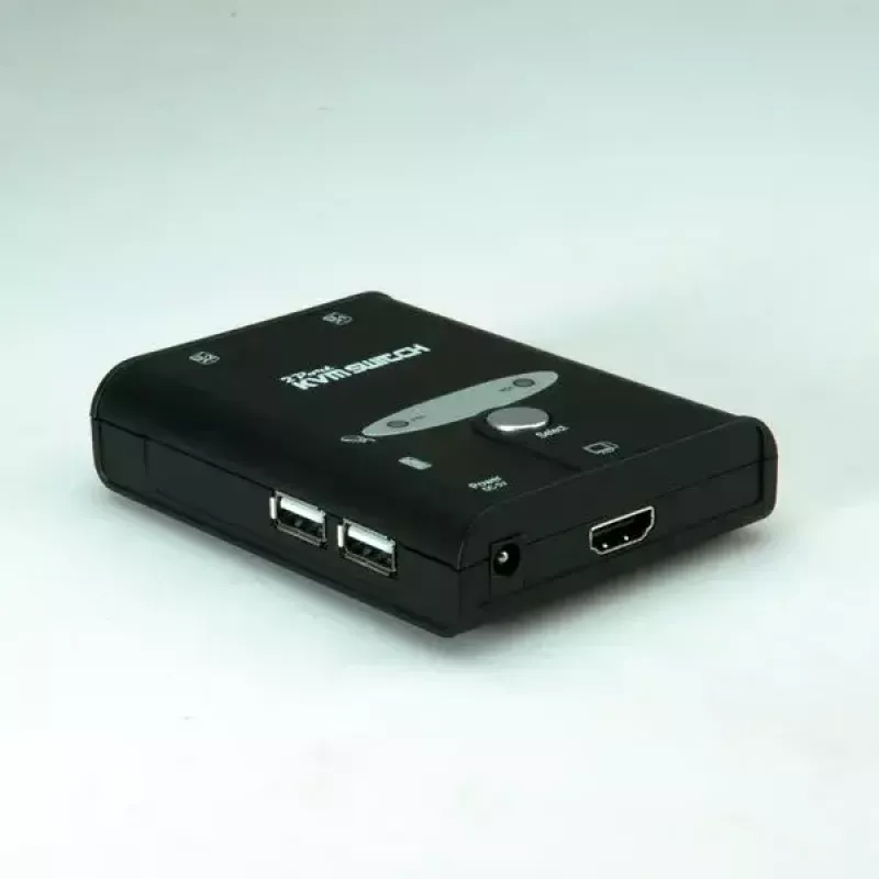 KVM pārslēdzējs VALUE Star 1U 2 datoriem HDMI USB