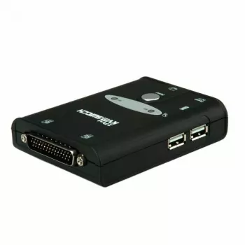 KVM pārslēdzējs VALUE Star 1U 2 datoriem HDMI USB