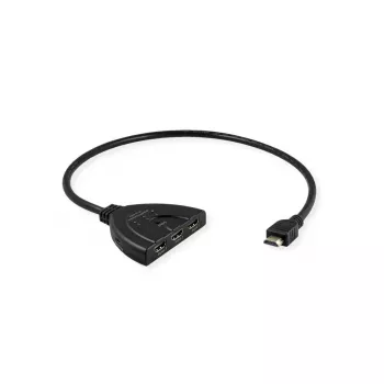 VALUE HDMI video slēdzis 14.99.3567, HDMI, 4K (3840x2160) 60 Hz, 3 ieejas, melns