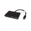 USB-C saskarnes centrmezgls VALUE 14.99.5041 — USB 3.2 Gen 1 Type-C/Type-A, 1000 Mbit/s, alumīnija, melns, 76×46×12,2 mm
