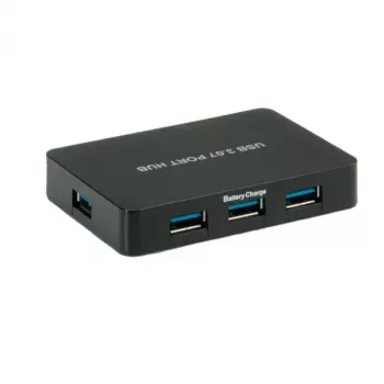USB centrmezgls VALUE USB 3.0 galda centrmezgls ar 7 portiem un barošanas bloku