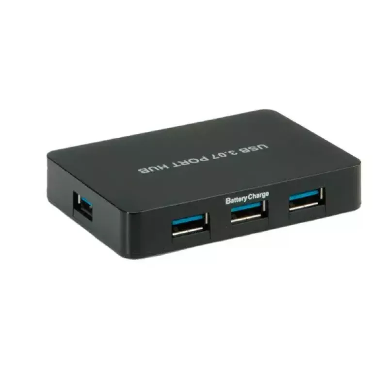 USB centrmezgls VALUE USB 3.0 galda centrmezgls ar 7 portiem un barošanas bloku