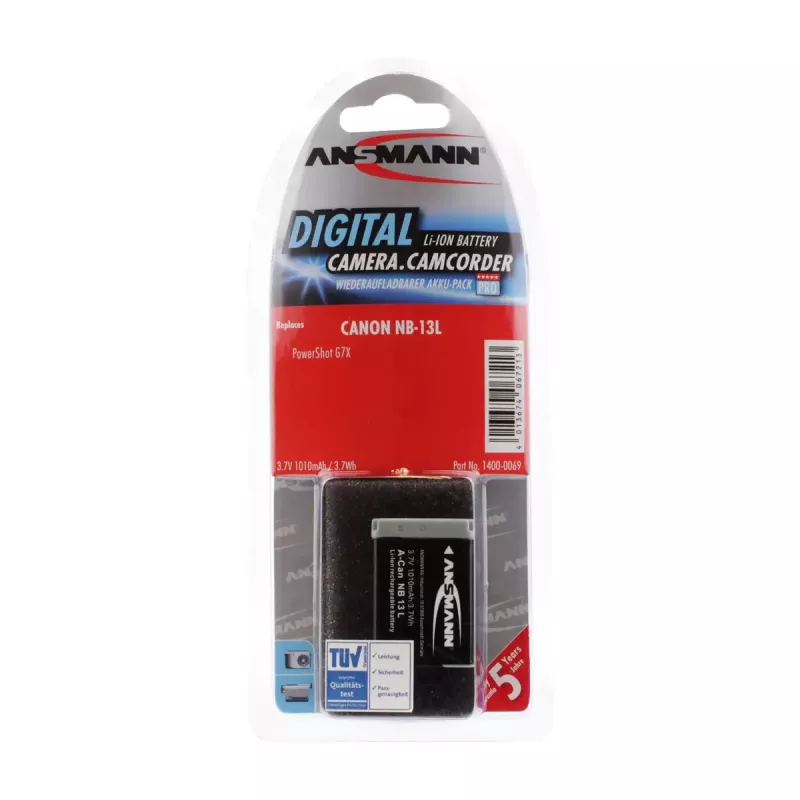 Kameras baterija Ansmann 1400-0069 litija jonu 1010 mAh