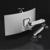 Monitora stiprinājums ROLINE 17031108 124.5 cm 20 kg Skava Melna Pelēka
