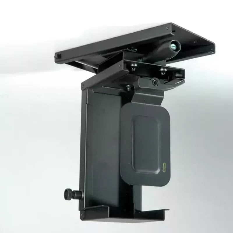 Galda CPU turētājs ROLINE Mini PC Holder izvelkams ar rotācijas funkciju melns
