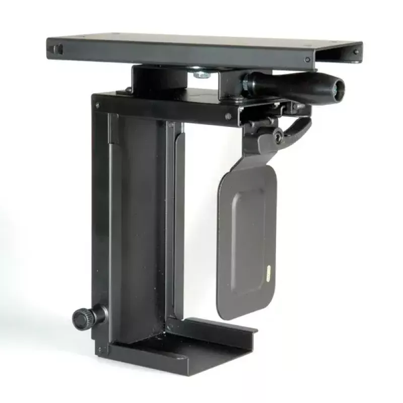 Galda CPU turētājs ROLINE Mini PC Holder izvelkams ar rotācijas funkciju melns