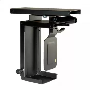 Galda CPU turētājs ROLINE Mini PC Holder izvelkams ar rotācijas funkciju melns