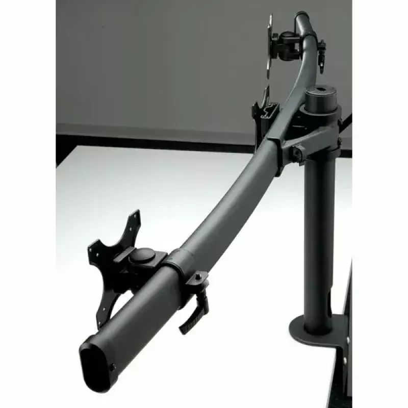 VALUE Triple LCD Arm Desk Clamp melns — 3 ekrānu monitora statīvs, regulējams