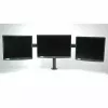 VALUE Triple LCD Arm Desk Clamp melns — 3 ekrānu monitora statīvs, regulējams