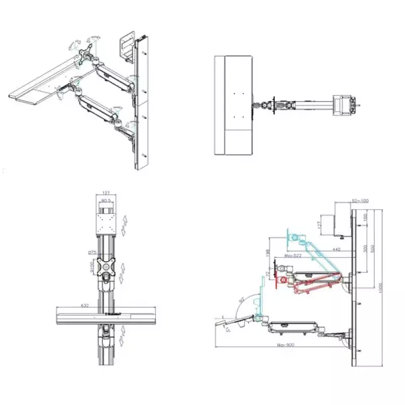 Wallmount Workstation VALUE Pneumatic