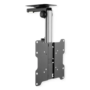 TV stiprinājums/statīvs VALUE 17.99.1186 17 collu–37 collu (43,2–94 cm) ekrāniem, VESA 75×75–200×200, slīpums 0–90°, pagriešana ±45°, 20 kg, melns
