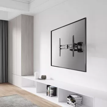 TV sienas stiprinājums VALUE 17.99.1211 2.03 m 45 kg Melns