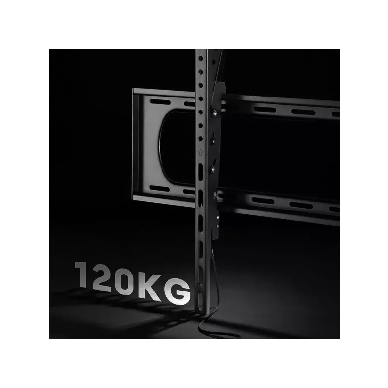 TV stiprinājums VALUE 17.99.1225 3,05 m 120 collas melns 120 kg ietilpība
