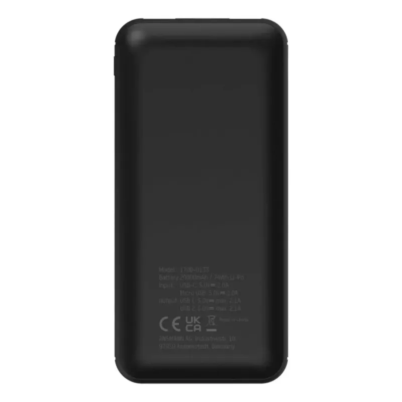 Pārnēsājams akumulators Ansmann PB212 20000 mAh