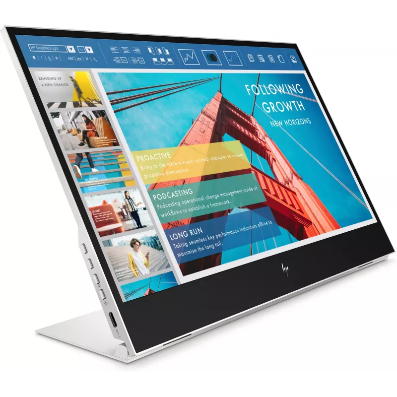 HP E-Series E14 G4 datora monitors 35,6 cm (14 colli) 1920 x 1080 pikseļi Full HD LED Balts