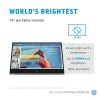 HP E-Series E14 G4 datora monitors 35,6 cm (14 colli) 1920 x 1080 pikseļi Full HD LED Balts