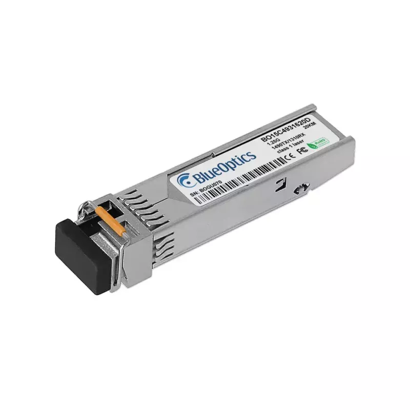 SFP raiduztvērēja modulis BlueOptics 1G-SFP-BXD-BO 1250 Mbit/s sudraba