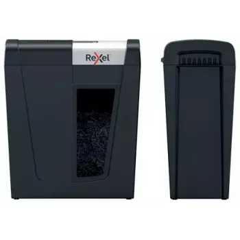 Rexel Secure MC4 papīra smalcinātājs, mikro griešana, 60 dB, melns, sudrabains