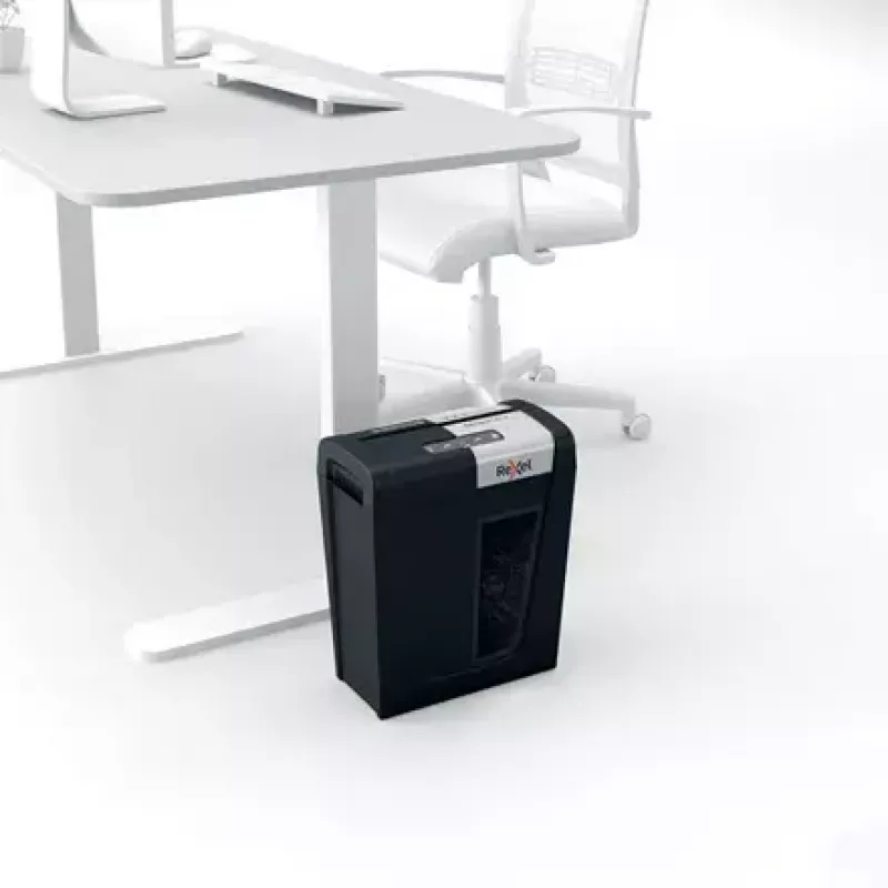 Rexel Secure MC4 papīra smalcinātājs, mikro griešana, 60 dB, melns, sudrabains