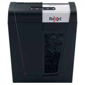 Rexel Secure MC4 papīra smalcinātājs, mikro griešana, 60 dB, melns, sudrabains