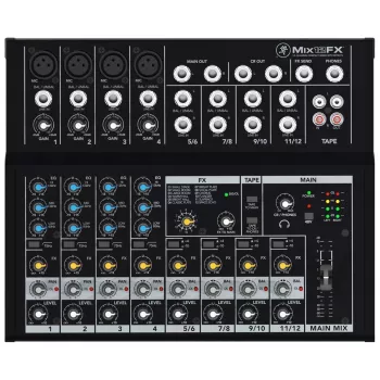 Mackie Mix12FX 12 kanāli 20 - 30000 Hz Melns