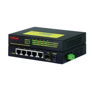 Tīkla slēdzis ROLINE 21.13.1162 Gigabit Ethernet 5 pieslēgvietas PoE
