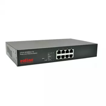 PoE Fast Ethernet slēdzis ROLINE 130 W 8 porti