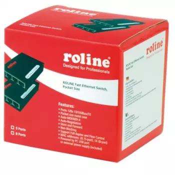 Fast Ethernet slēdzis ROLINE 21.14.3133 Pocket 5 porti