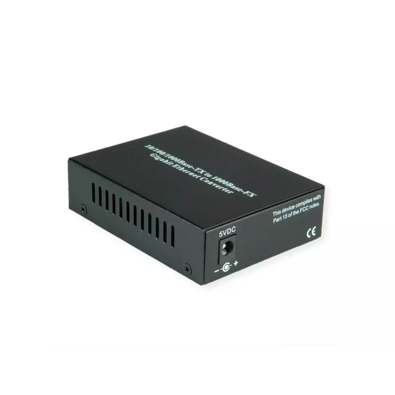 Tīkla multivides pārveidotājs VALUE 21.99.1199 1000 Mbit/s Daudzmodu Melns