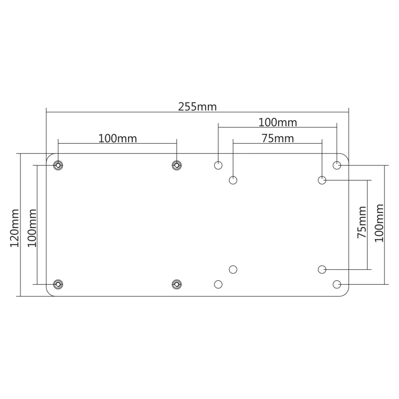 Ierīces plate InLine 23176A VESA 75/100 saderīga ar Intel NUC