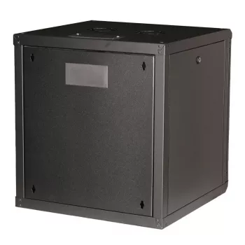 Sienas montāžas statīvs ROLINE Pro 12U 19 collu, 600x600 mm, melns, IP20, atslēgas slēdzene