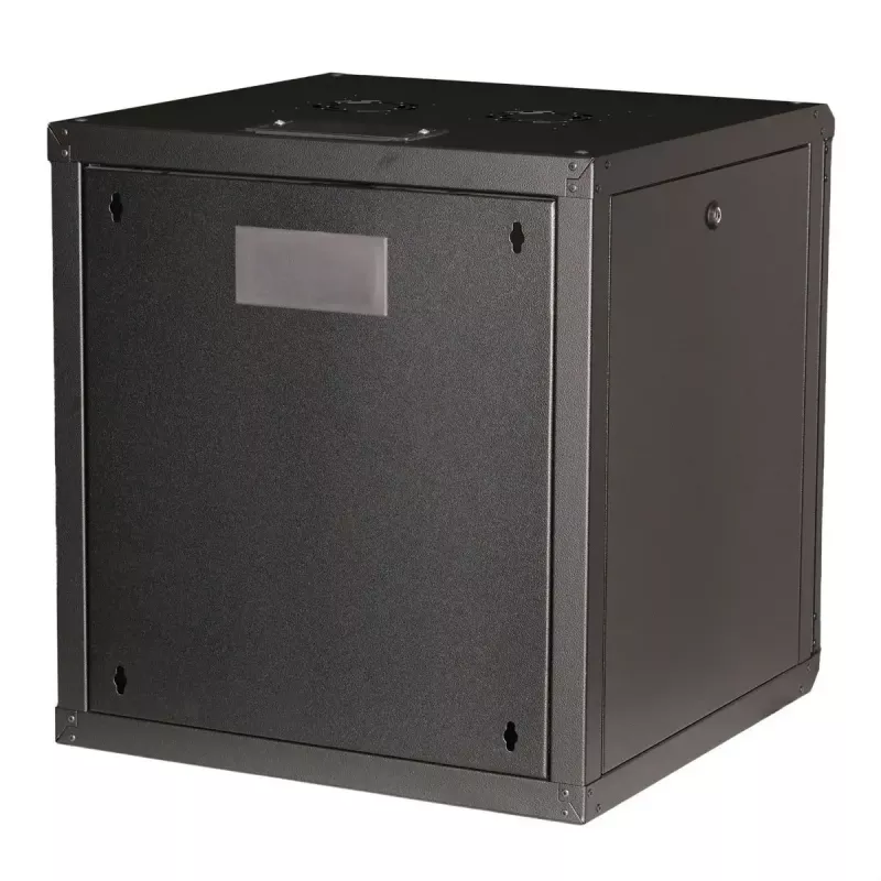 Sienas montāžas statīvs ROLINE Pro 12U 19 collu, 600x600 mm, melns, IP20, atslēgas slēdzene