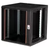 Sienas montāžas statīvs ROLINE Pro 12U 19 collu, 600x600 mm, melns, IP20, atslēgas slēdzene