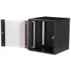 Sienas montāžas statīvs ROLINE Pro 12U 19 collu, 600x600 mm, melns, IP20, atslēgas slēdzene