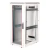 ROLINE 19 collu tīkla skapis Pro 26U, 600x800 mm PxG, stikla durvis, pelēks, IP20, 600 kg nestspēja