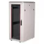ROLINE 19 collu tīkla skapis Pro 26U, 600x800 mm PxG, stikla durvis, pelēks, IP20, 600 kg nestspēja