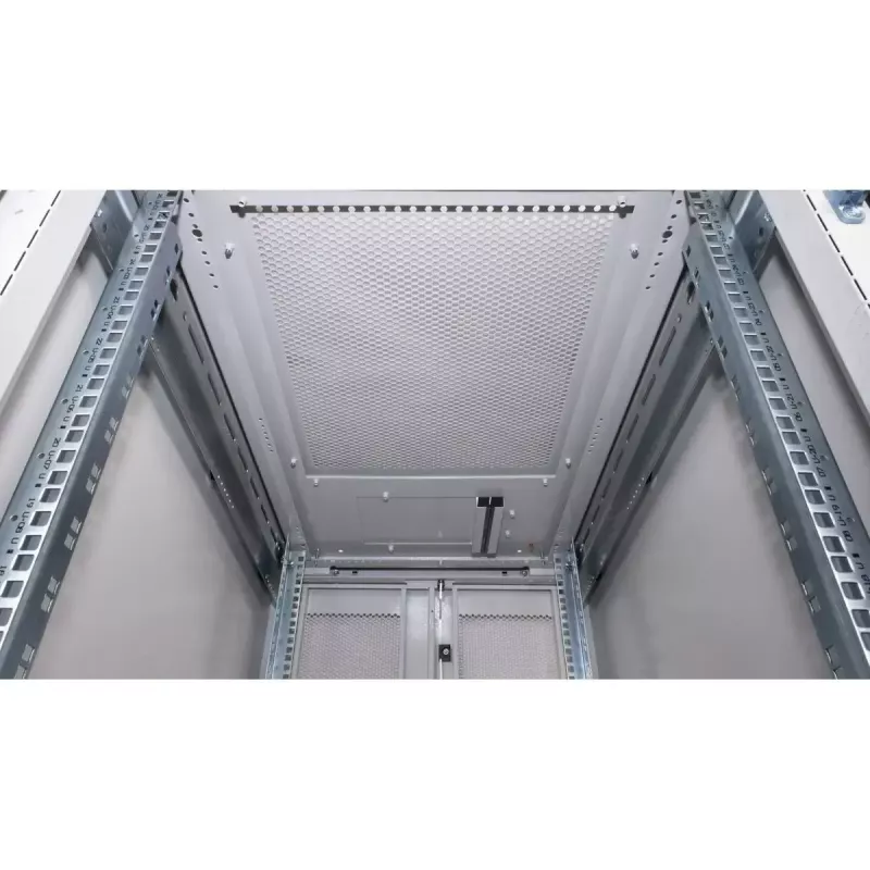 Brīvi stāvošs 19 collu serveru skapis ROLINE Pro 26U, 600x1000 mm P x D, 1000 kg kravnesība, IP20, pelēks