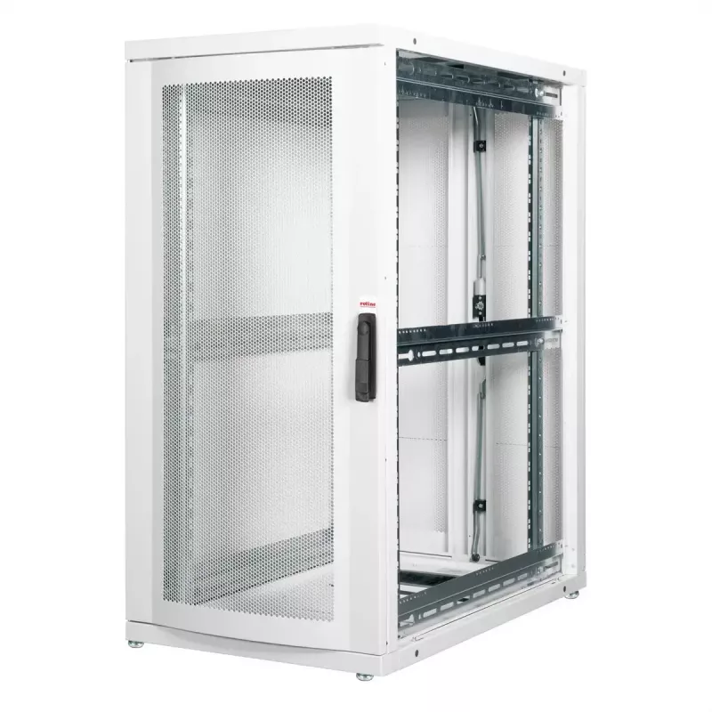 Brīvi stāvošs 19 collu serveru skapis ROLINE Pro 26U, 600x1000 mm P x D, 1000 kg kravnesība, IP20, pelēks
