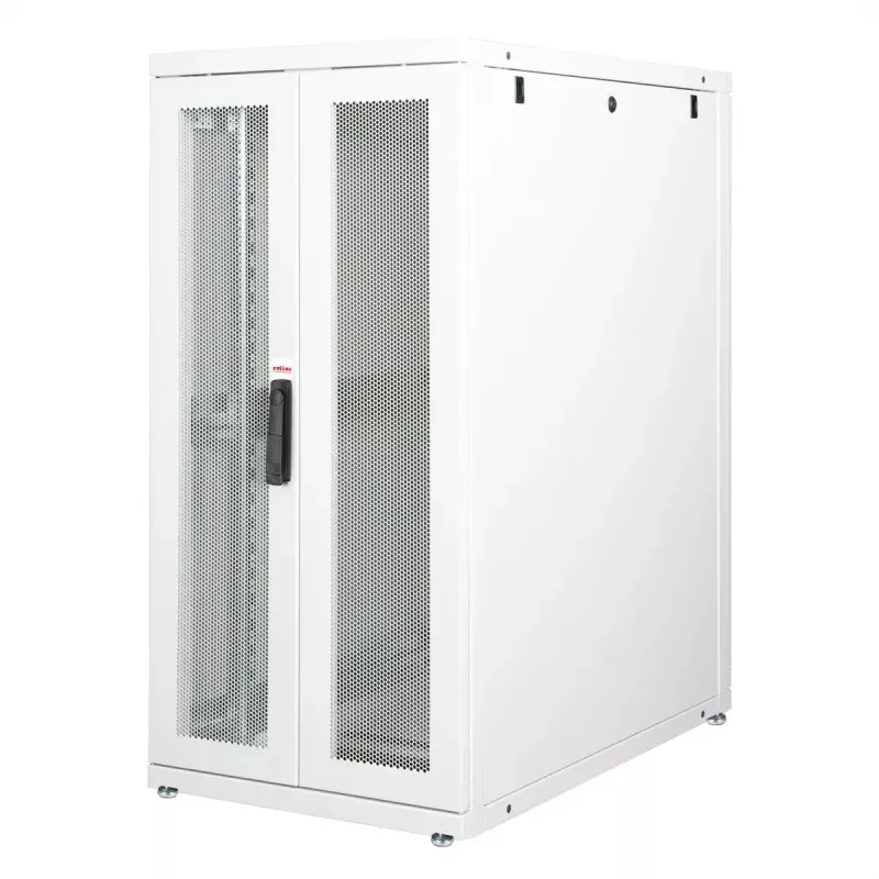 Brīvi stāvošs 19 collu serveru skapis ROLINE Pro 26U, 600x1000 mm P x D, 1000 kg kravnesība, IP20, pelēks