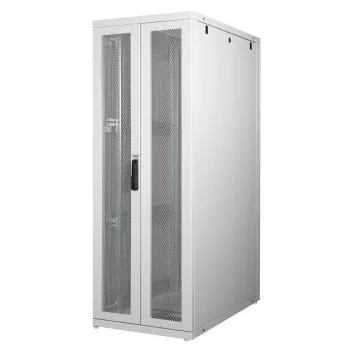 Brīvi stāvošs statīvs ROLINE Pro 36U 600x1000 pelēks ar organiskā stikla durvīm