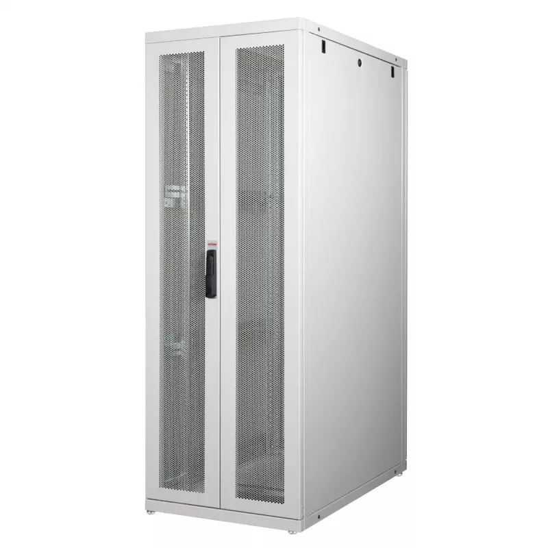 Brīvi stāvošs statīvs ROLINE Pro 36U 600x1000 pelēks ar organiskā stikla durvīm