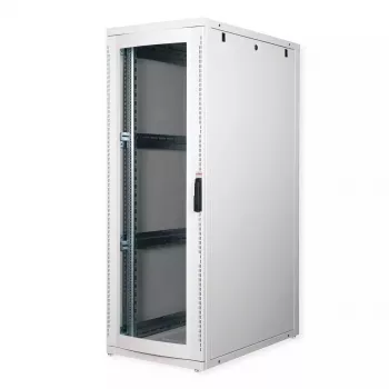 Brīvi stāvošs statīvs ROLINE Pro 36U 600x1000 pelēks ar organiskā stikla durvīm