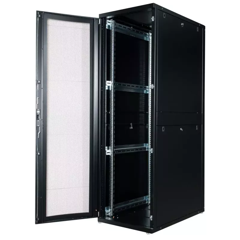 Brīvi stāvošs plaukts ROLINE 19 collu servera plaukts Pro 42 U 600x1000 melns